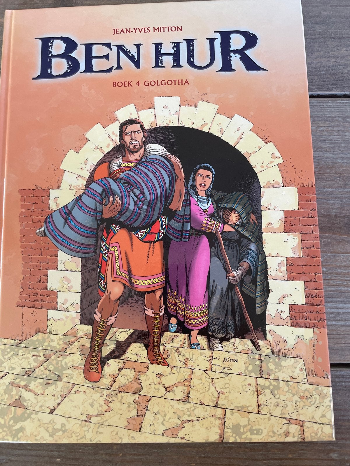 Ben Hur - Boek 4: Golgotha - Jean-Yves Mitton, Eén stripboek, Ophalen of Verzenden, Zo goed als nieuw