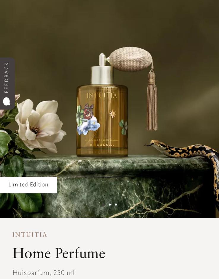 Rituals INTUITIA Home perfume huisspray 🦉🤎🎁 Nieuw!, Ophalen of Verzenden, Nieuw