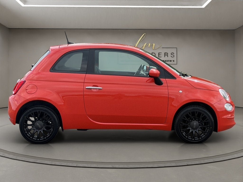 Fiat 500 1.0 Hybrid Club 2022 ORANJE | Apple CarPlay | Airco, Auto's, Fiat, Keurmerk '100% Onderhouden', 12 maanden, Stof, Gebruikt