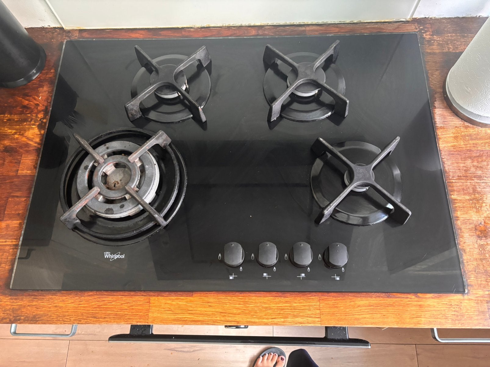 Whirlpool gaskookplaat, Ophalen, Zo goed als nieuw, Inbouw, Gas