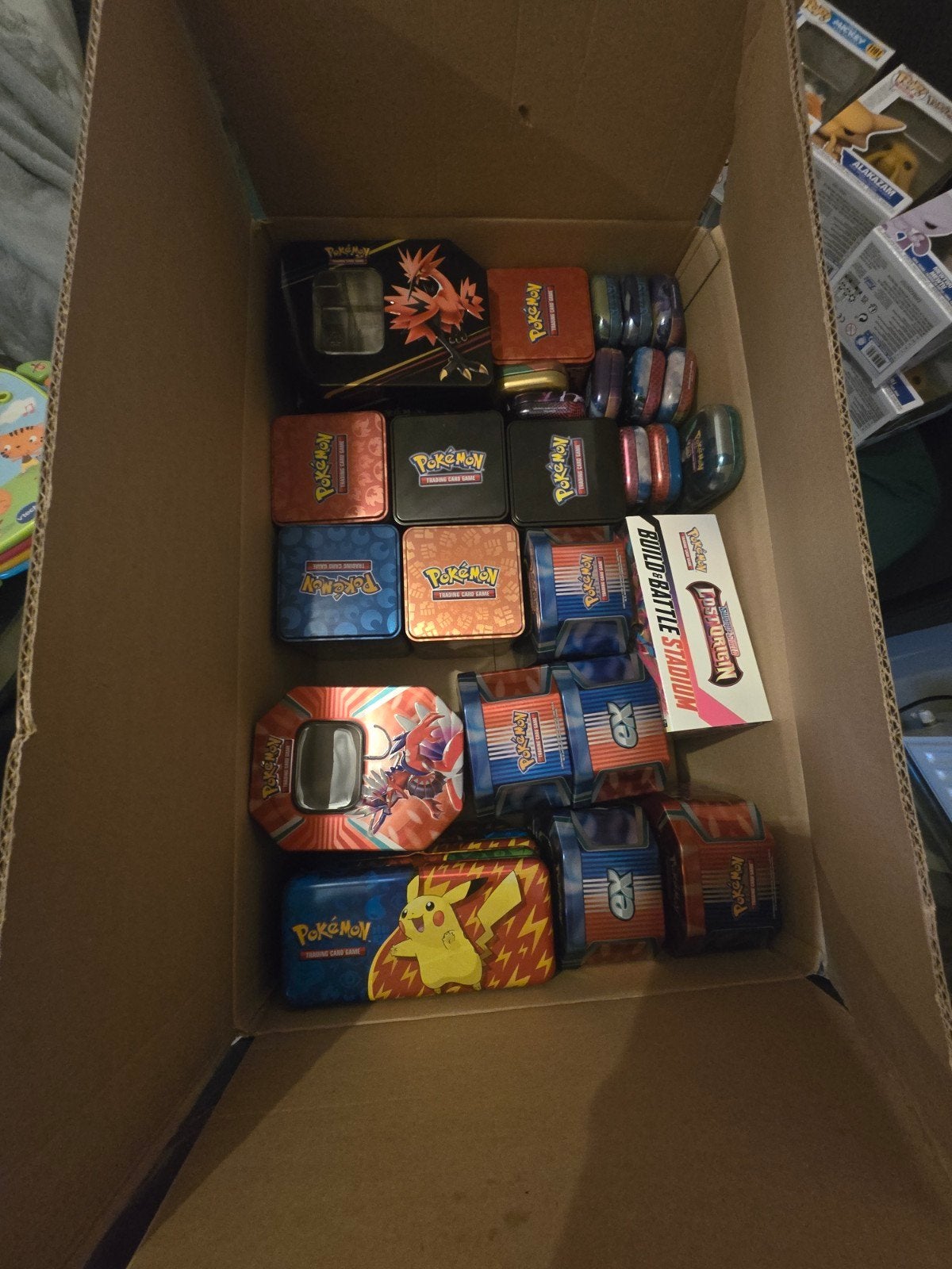 Diverse lege Pokémon blikken en mini tins, Ophalen, Gebruikt, Overige typen