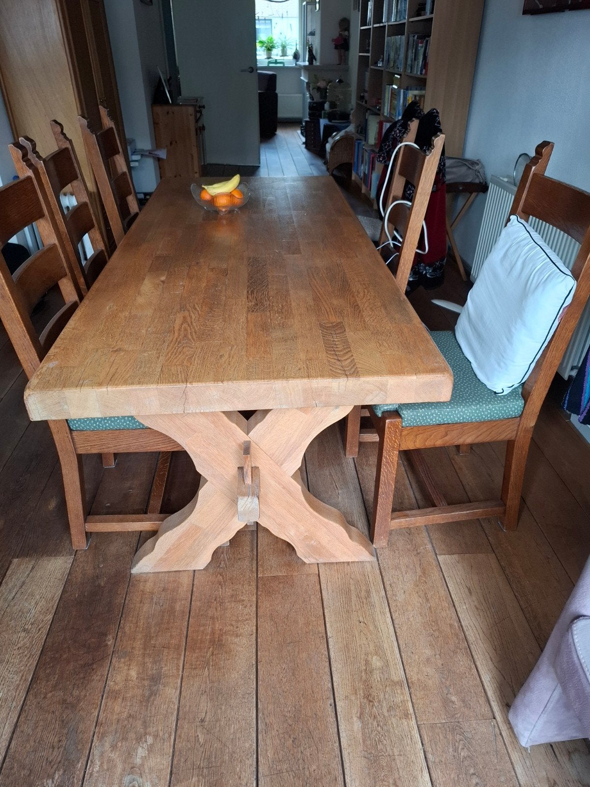 eettafel, Ophalen, Gebruikt, 4 tot 6 stoelen