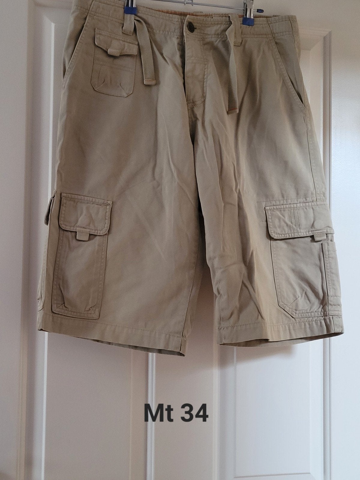 Korte broek cargo model maat 34, Onbekend, Maat 48/50 (M), Beige, Ophalen of Verzenden