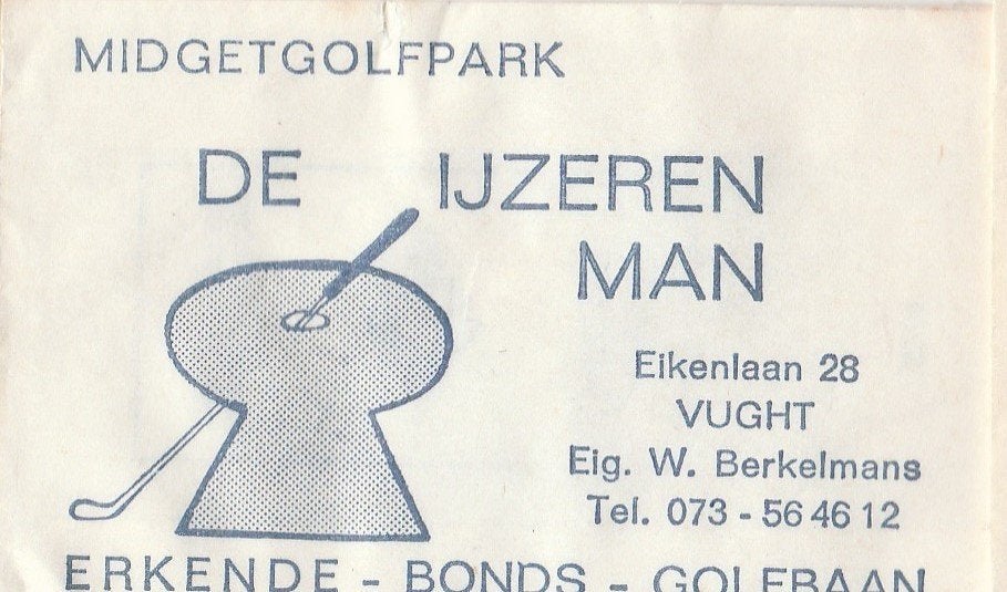 Bonds golfbaan midgetgolfpark Eikenkaan Vught - W Berkelmans, Ophalen of Verzenden