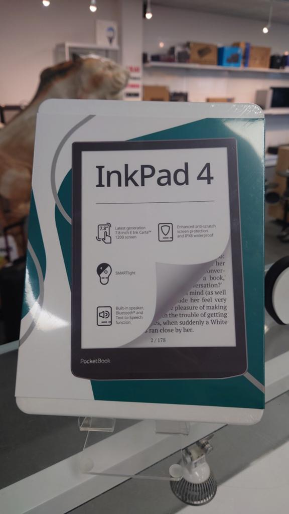 Pocketbook InkPad 4 Zilver 7,8", Pocketbook, Ophalen of Verzenden, Bluetooth, Pocketbook