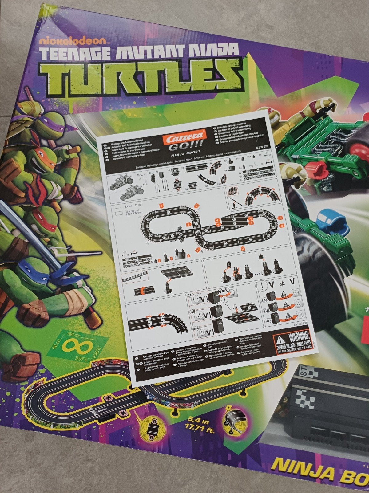Carrera GO!!! Teenage Mutant Ninja Turtles Racebaan, Racebaan, Carrera, Ophalen of Verzenden, Zo goed als nieuw