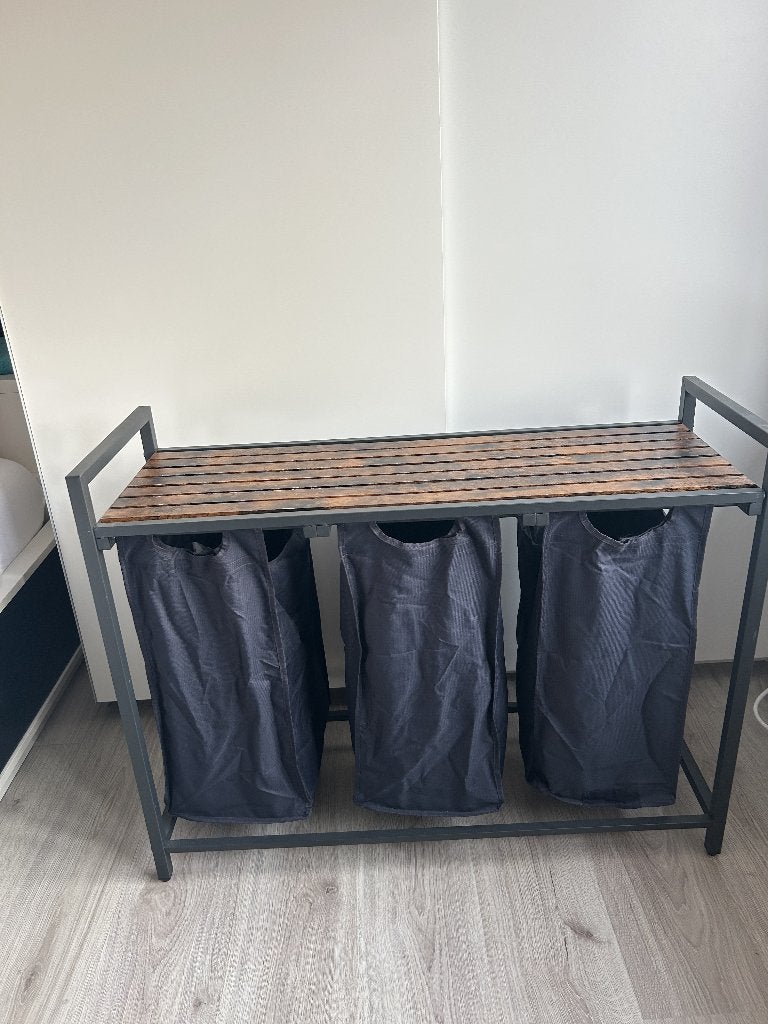 Wasmandrek, Huis en Inrichting, Badkamer | Badtextiel en Accessoires, Ophalen, Gebruikt, Bruin, Wasmand