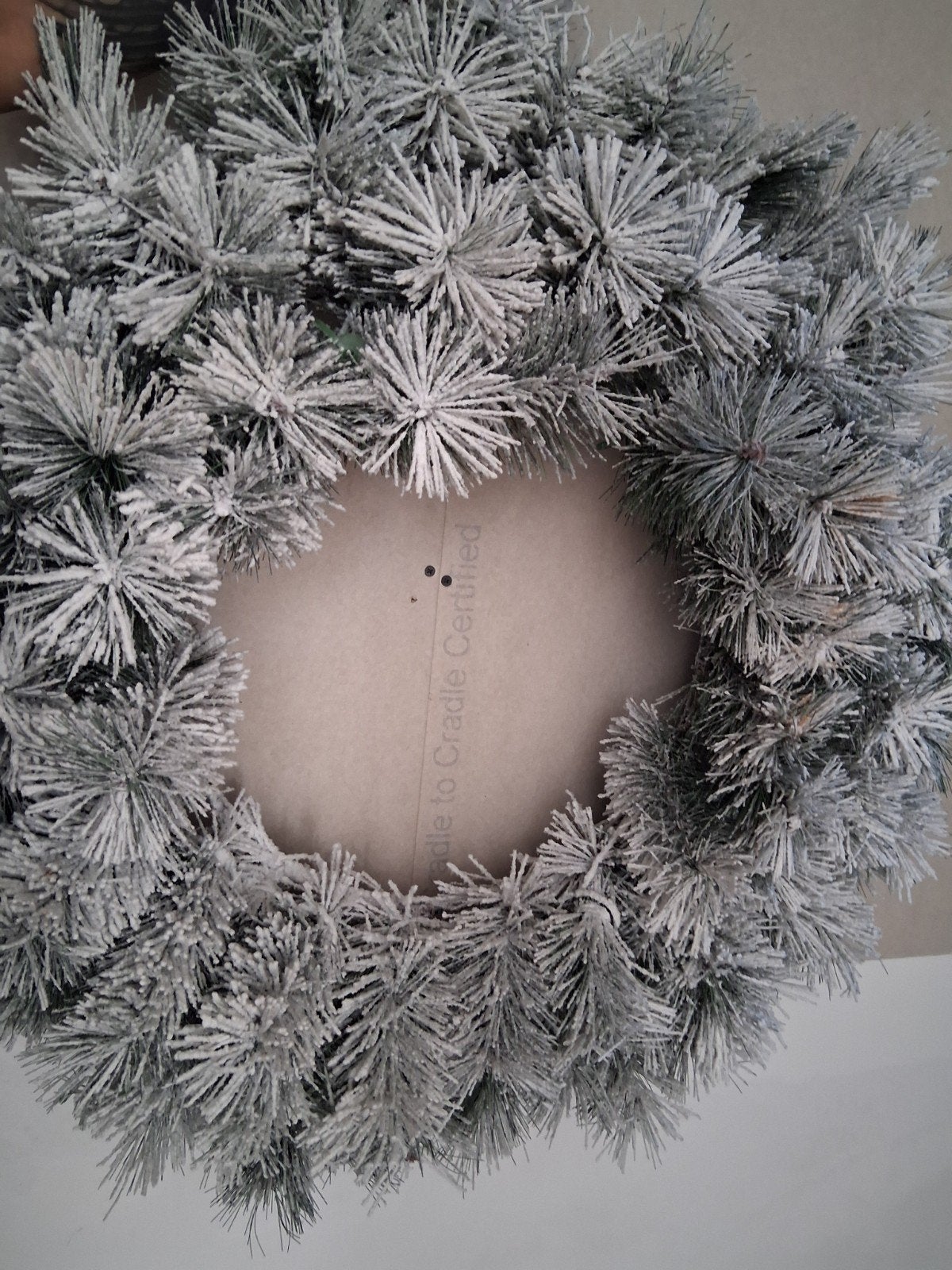Mooie grote kerstkrans met lampjes voor binnen en buiten, Diversen, Kerst, Ophalen of Verzenden, Zo goed als nieuw