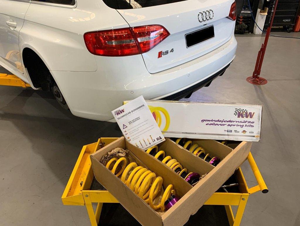 KW schroefveren set verlaging - Audi A4 RS4 B8 Avant 07-17