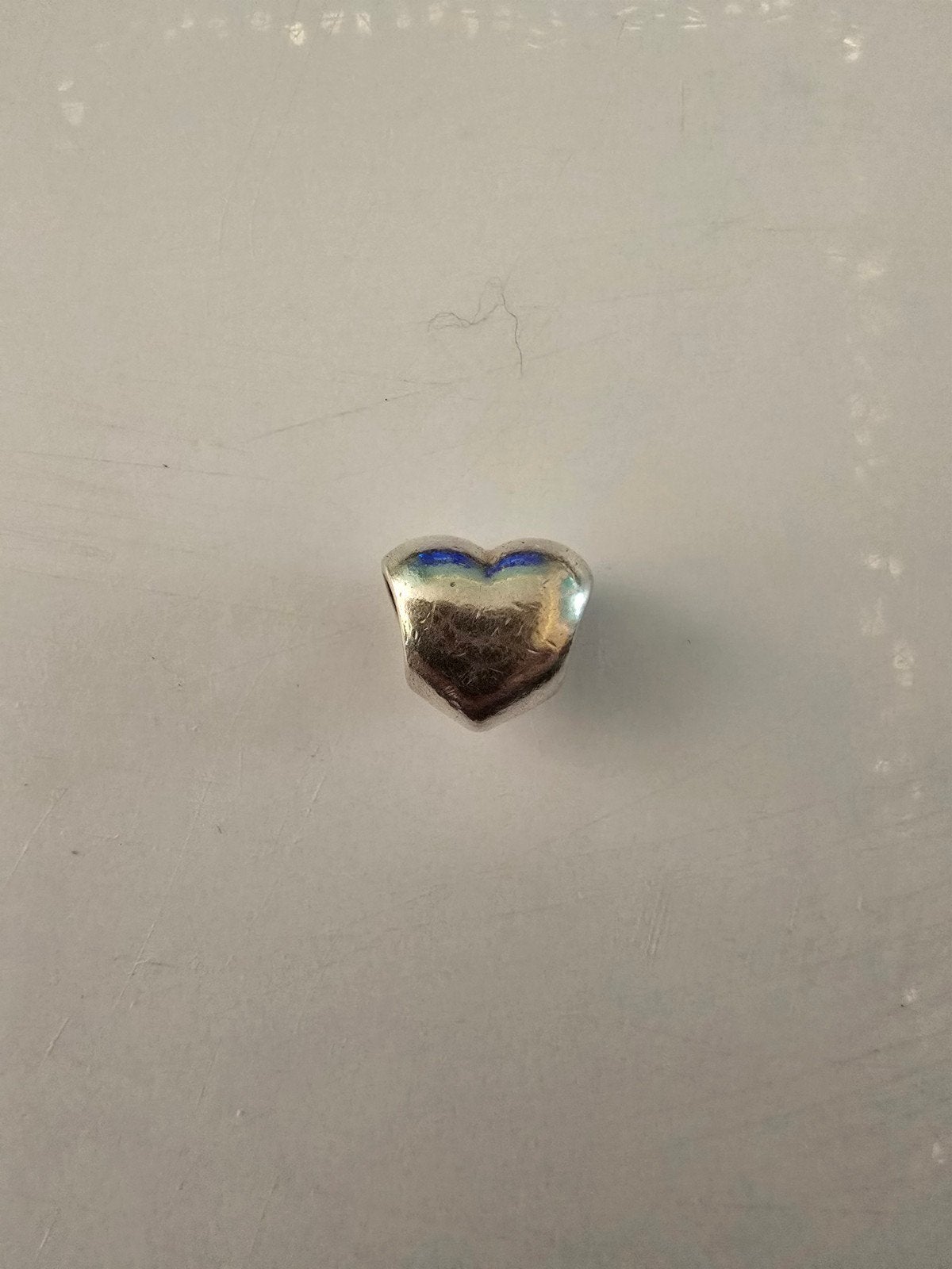 Prachtige originele zilveren Pandora bedel - hartje, Ophalen of Verzenden, Zo goed als nieuw, Zilver, Pandora