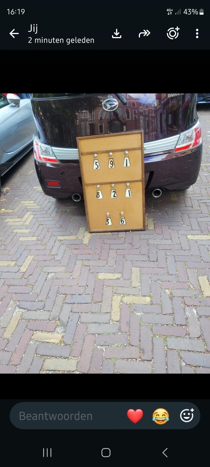 Vintage Biljart Scorebord - Perfect voor uw speelkamer, Ophalen of Verzenden, Gebruikt, Overige typen