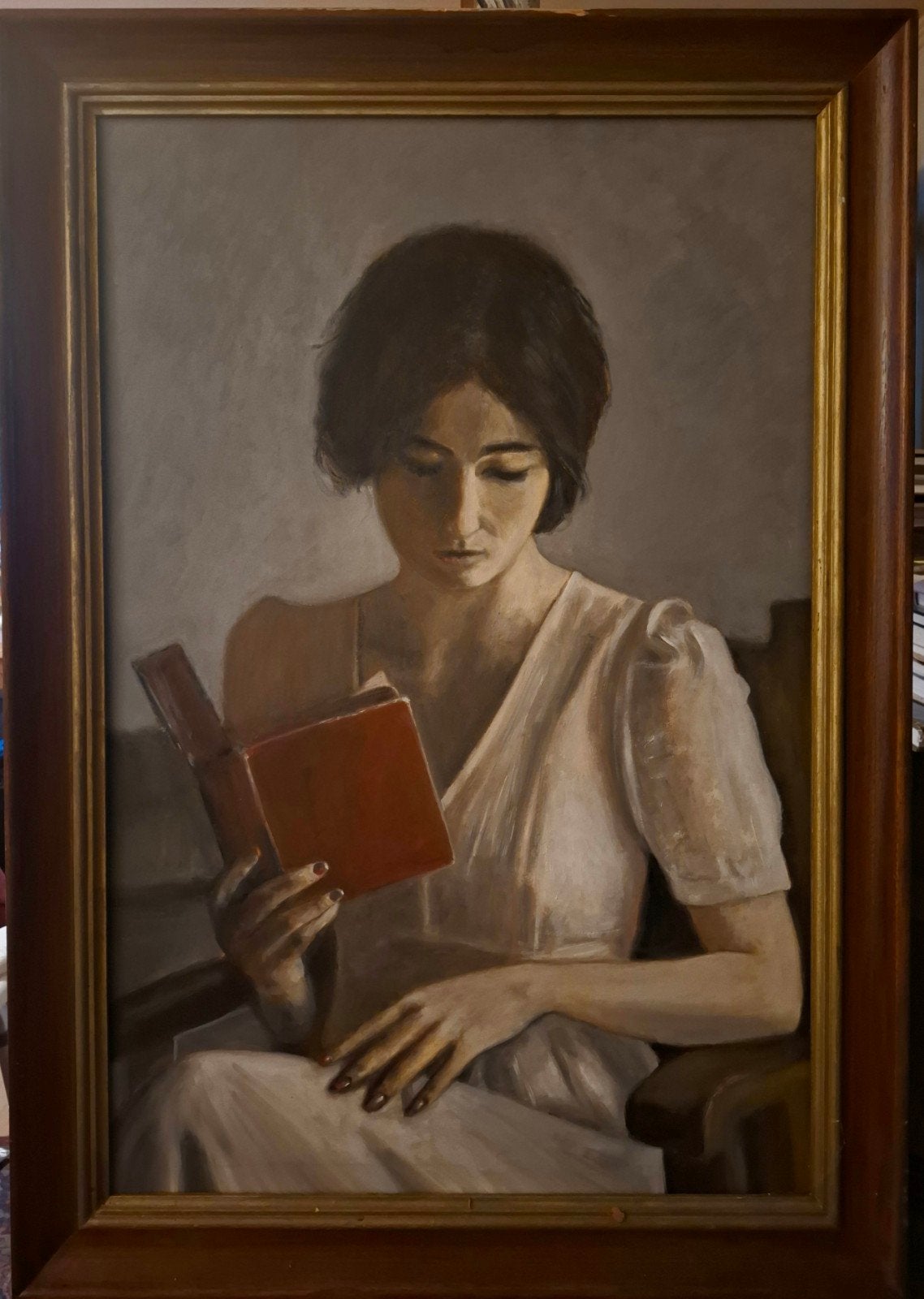 schilderij olieverf 50x70 cm, Ophalen of Verzenden