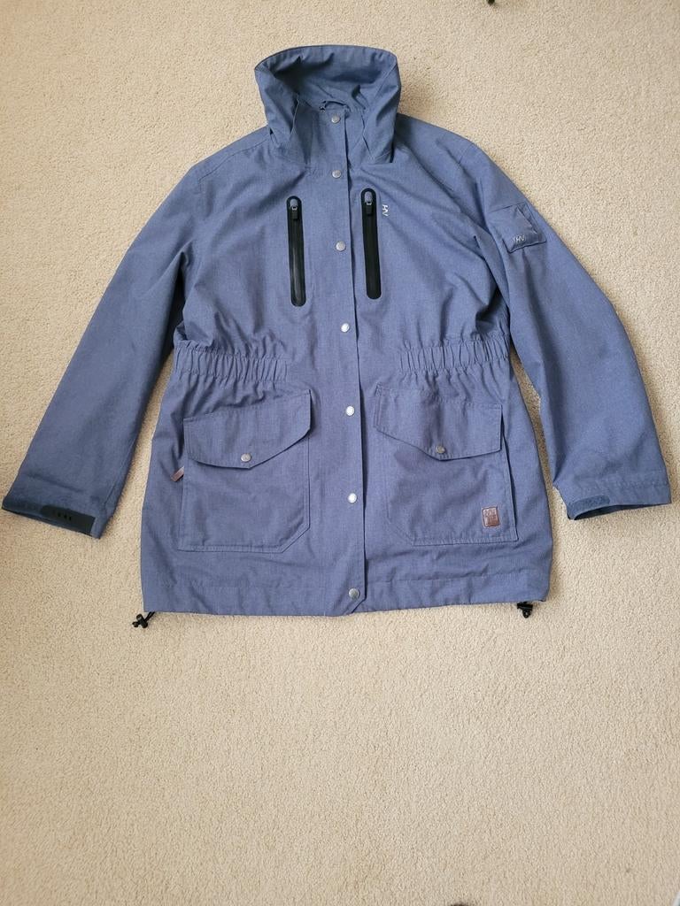 Stijlvolle Humane Nature blauwe jas met capuchon - Maat M, Blauw, Maat 46/48 (XL) of groter, Ophalen of Verzenden, Zo goed als nieuw