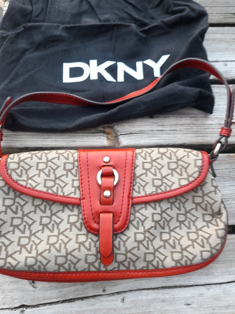 Vintage damestas dkny, Verzenden, Overige kleuren, Handtas