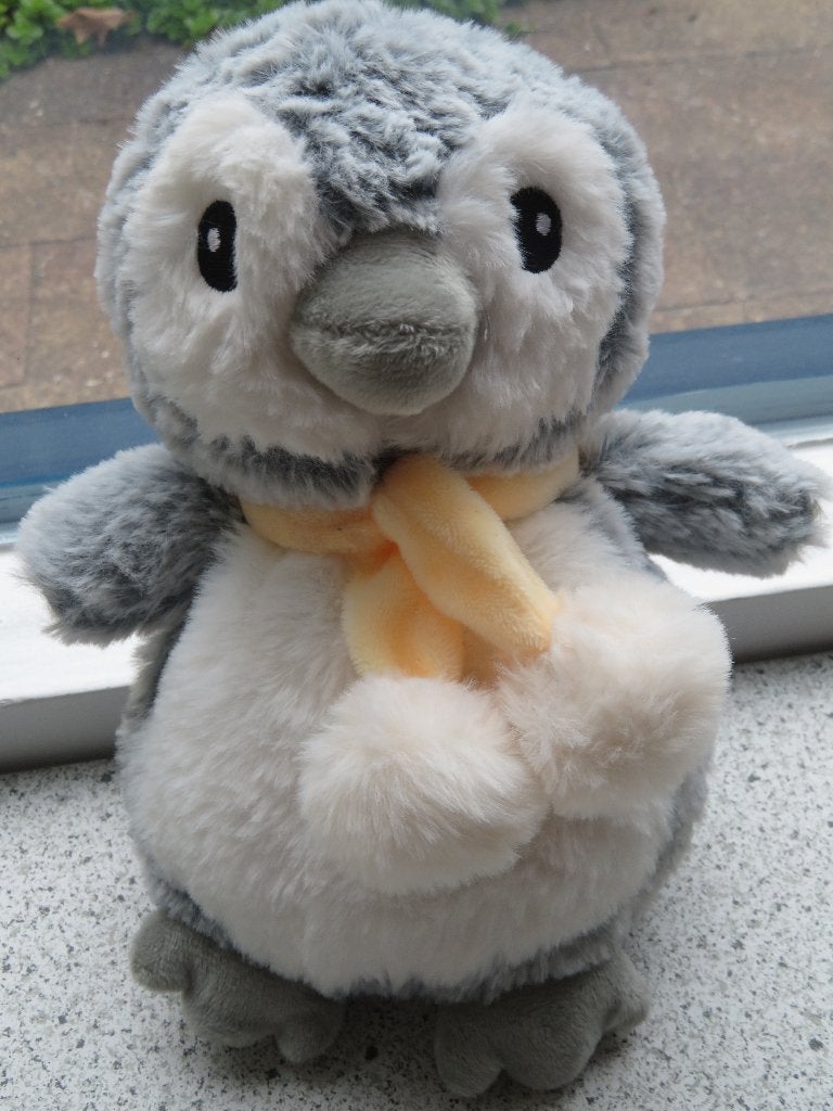 Pinguïn van Primark? gele sjaal met pompon magnetronknuffel, Verzenden, Zo goed als nieuw, Overige typen, Korrelvulling