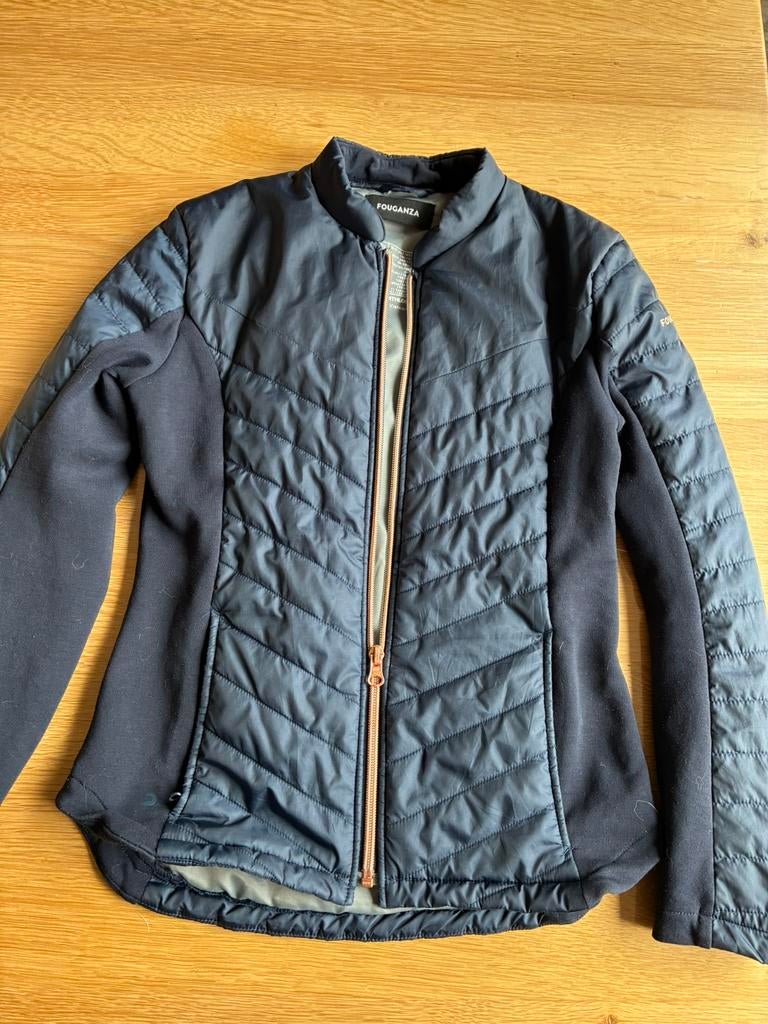 Fouganza jas blauw (10-11 jaar/ 141-150cm), Dieren en Toebehoren, Paardrijkleding, Kinderen, Overige soorten, Ophalen of Verzenden