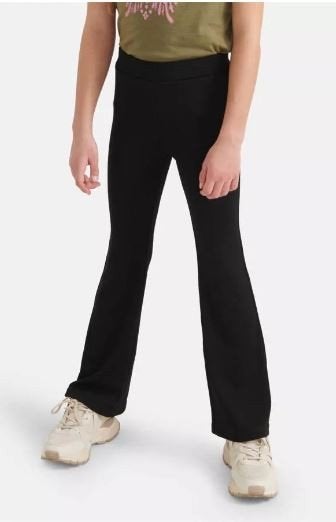 Gave zwarte JILL & MITCH rib flaired legging maat 146-152., Kinderen en Baby's, Kinderkleding | Maat 146, Broek, Zo goed als nieuw