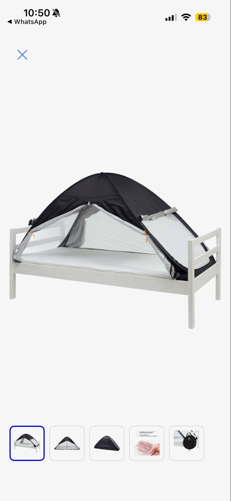 Deryan Bedtent 200x90 - Ideaal voor thuis of op reis, Ophalen, Zo goed als nieuw