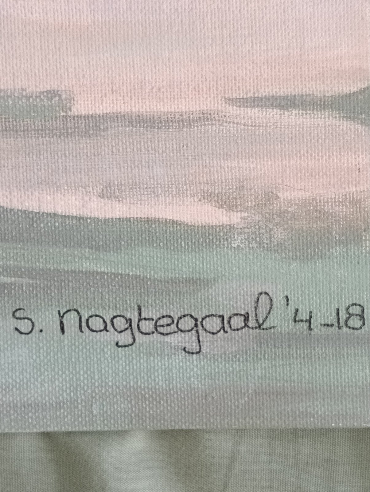 Boslandschap S.Nagtegaal 2018, Antiek en Kunst, Ophalen of Verzenden