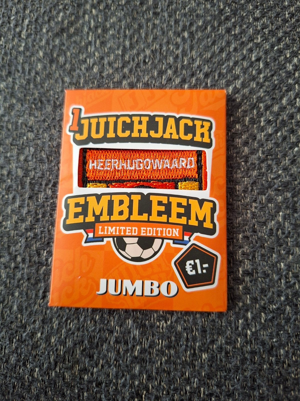 Jumbo Juichjack Embleem Heerhugowaard Limited Edition, Ophalen of Verzenden, Nieuw, Overige sporten, Poster, Plaatje of Sticker