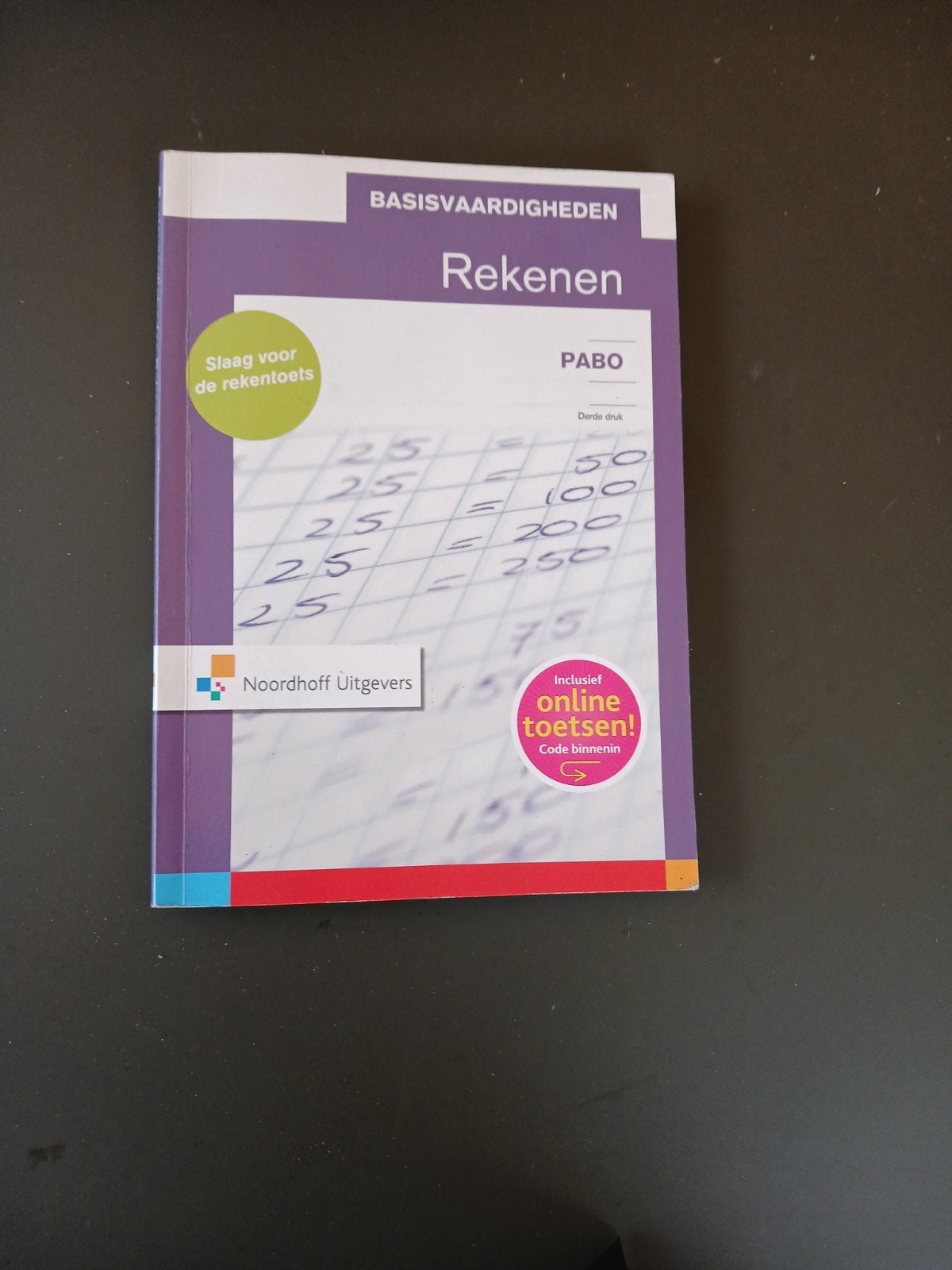 Basisvaardigheden Rekenen PABO -, Boeken, Overige vakken, Ophalen of Verzenden, Zo goed als nieuw, Noordhoff Uitgevers