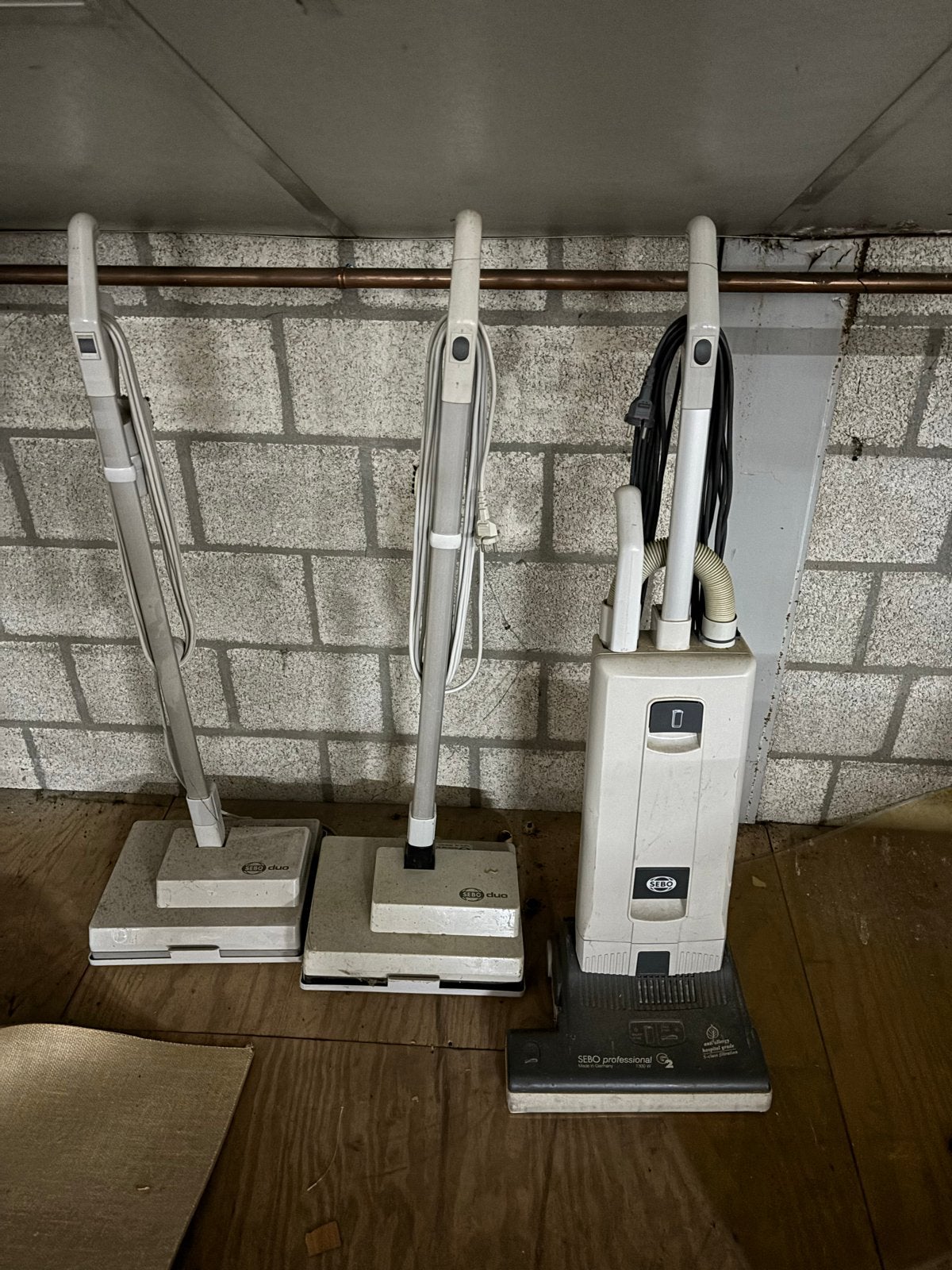 SEBO Professional G2 en SEBO Duo tapijtreinigers, Witgoed en Apparatuur, Stofzak, Overige merken, Gebruikt, Ophalen of Verzenden