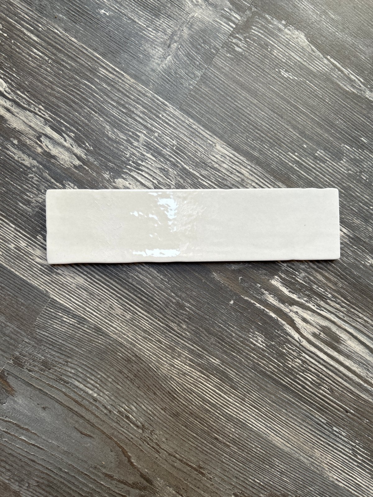 27 Witte, gladde tegels (Zellige White, 6.2x25 cm), Doe-het-zelf en Verbouw, Zo goed als nieuw, 20 tot 40 cm, Minder dan 5 m²