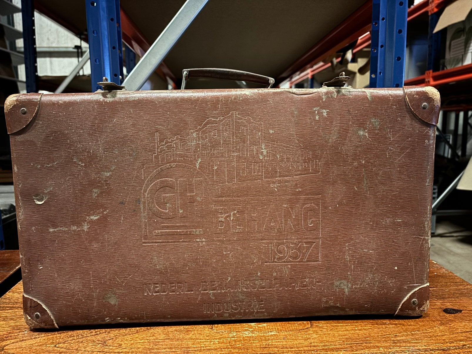 Zeldzame behangstalenkoffer 1937 –Behangpapier Industrie, Minder dan 50 cm, Ophalen of Verzenden, Nvt, Nvt