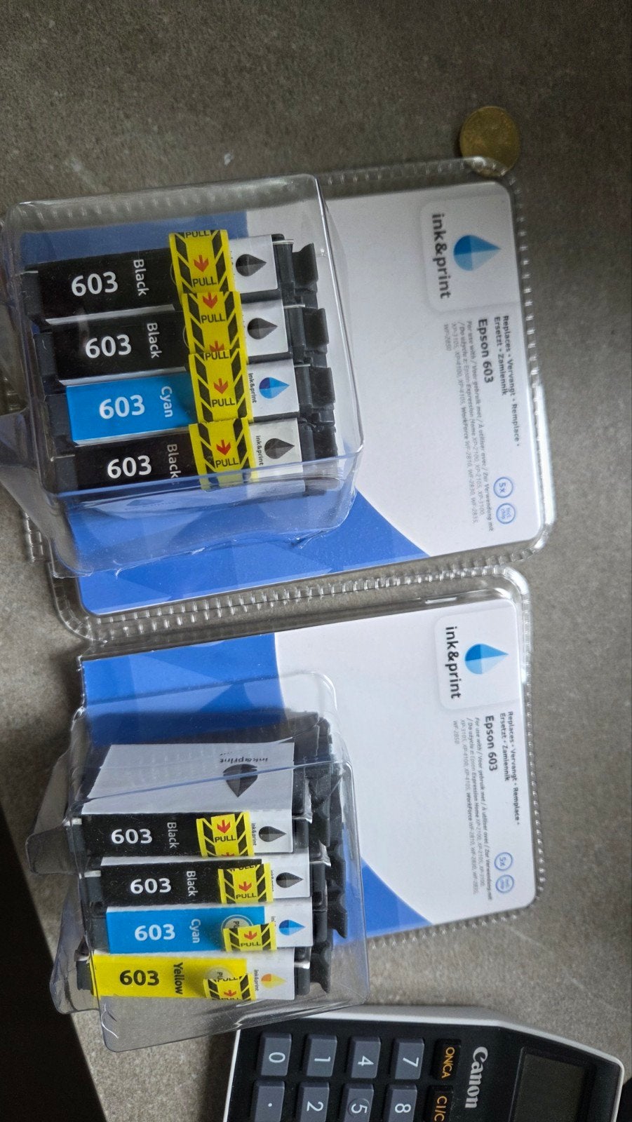 Epson 603 Cartridges - Inkt & Print, Computers en Software, Ophalen of Verzenden, Nieuw, Cartridge, Ink & Print