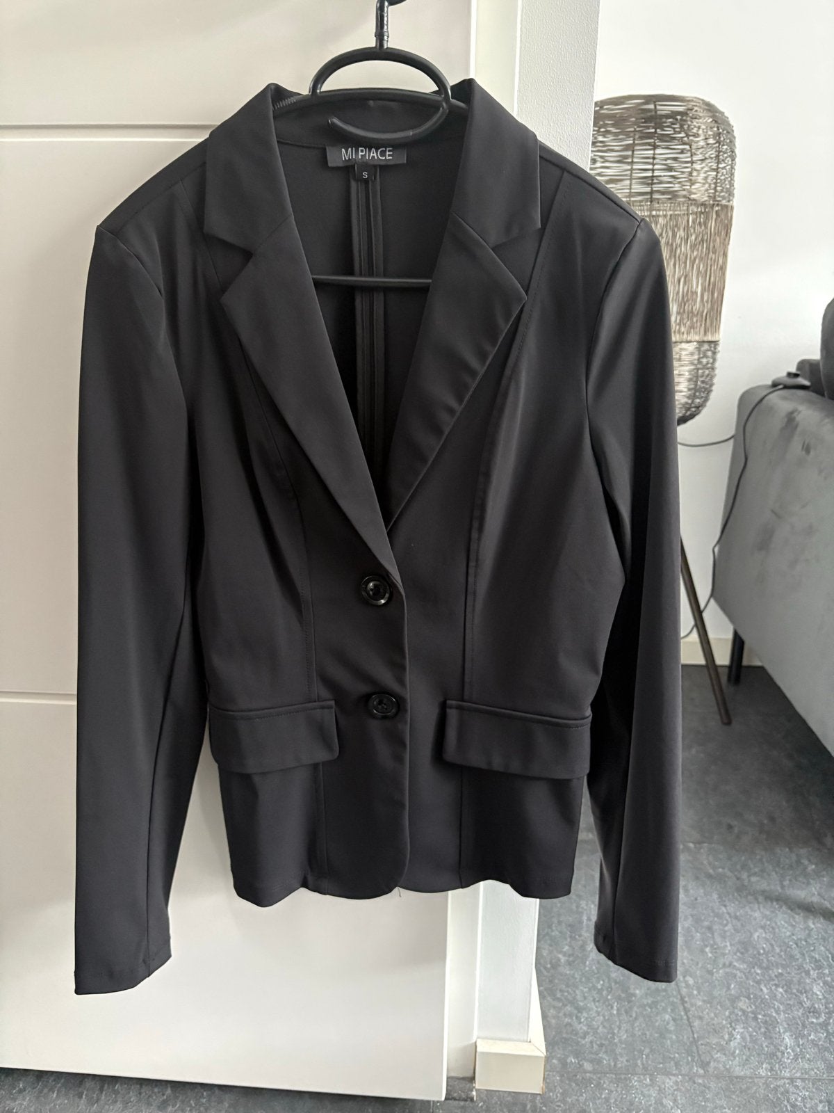 Mi Piace Travelstof Blazer Maat S Zwart, Kleding | Dames, Zwart, Ophalen of Verzenden, Zo goed als nieuw, Jasje