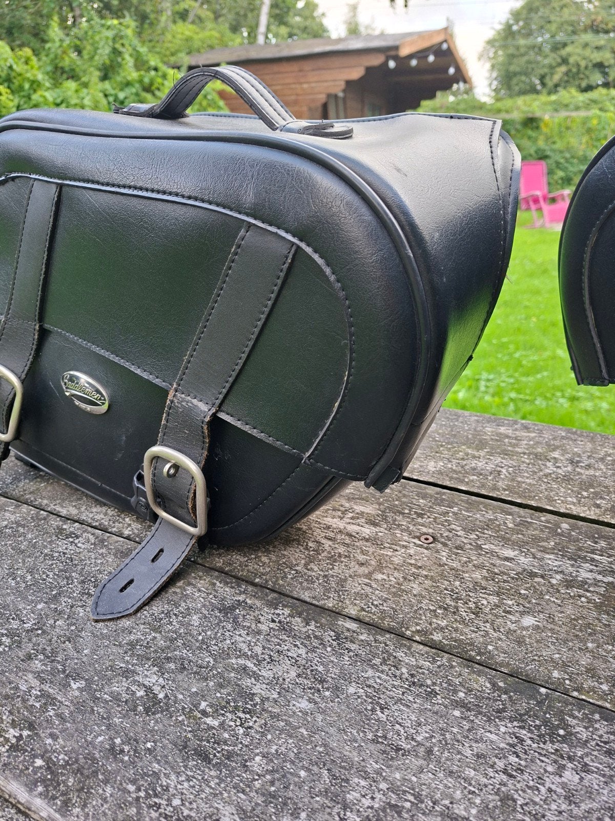 Saddlemen motorfiets zadeltassen met beugels, Ophalen, Gebruikt