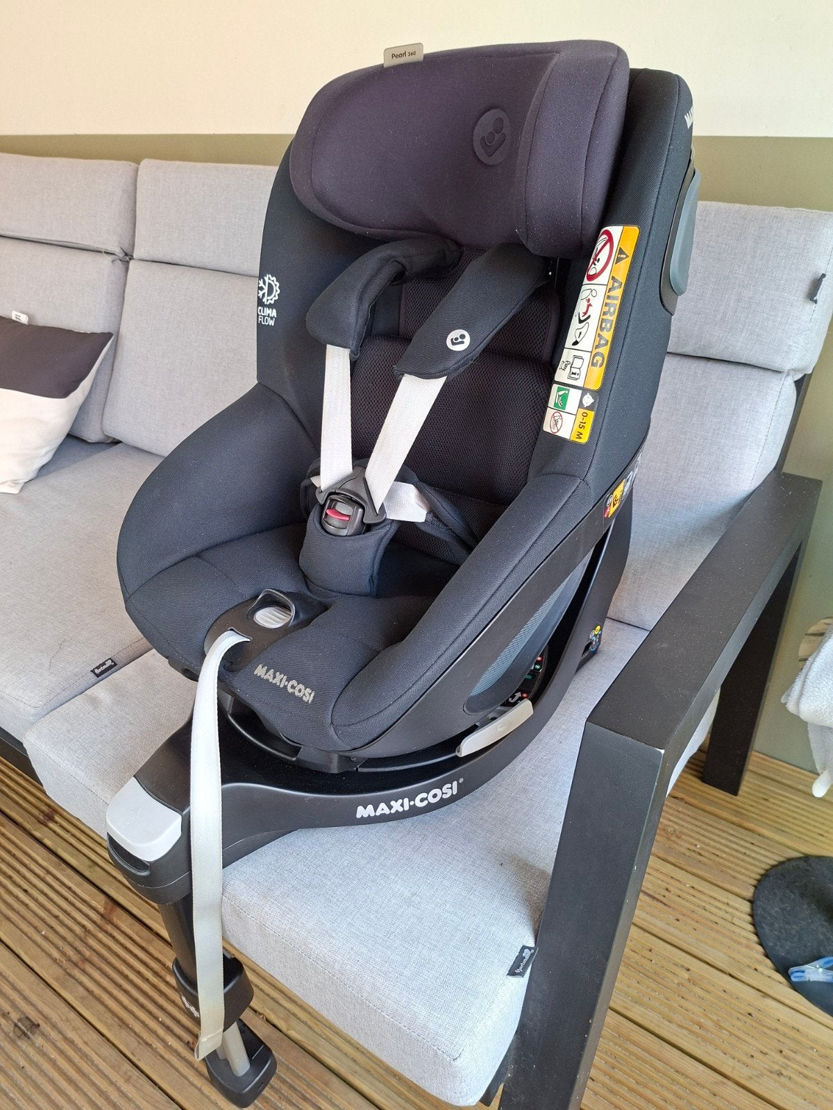 Maxi-Cosi Pearl 360 inclusief FamilyFix 360 base, Kinderen en Baby's, Autostoeltjes, Ophalen, Zo goed als nieuw, Maxi-Cosi, Isofix