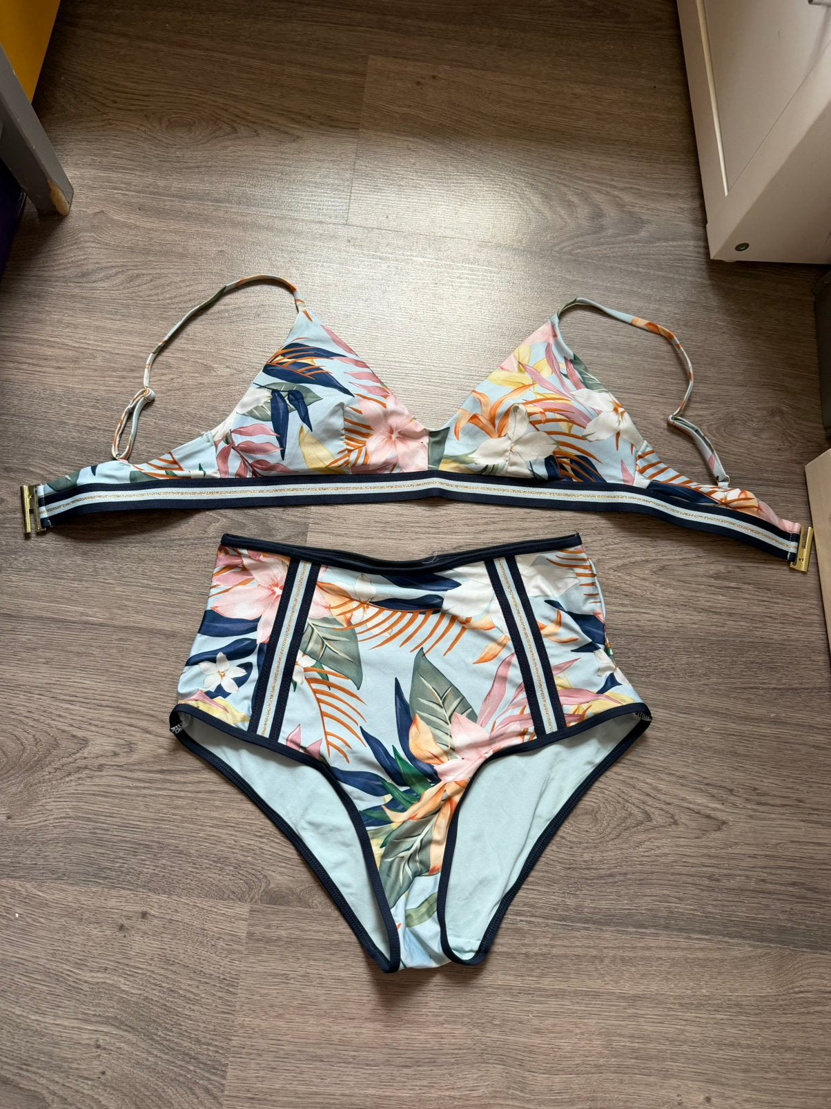 H&M Bikini High Waist set top M/75B en broekje M - Nieuw, Kleding | Dames, Verzenden, Zo goed als nieuw, Bikini