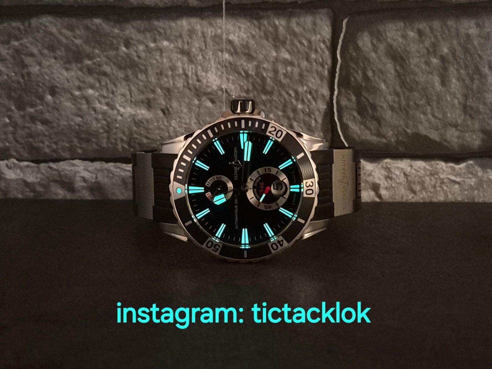 Ulysse Nardin Marine Diver chronometer full set 2021, Overige merken, Zwitserland, Staal, Kunststof