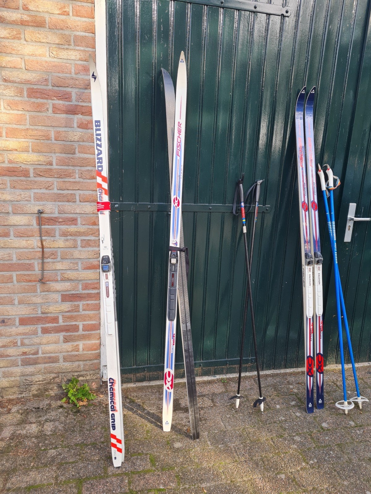 Langlaufski's 3x + schoenen 3x, Ophalen, Zo goed als nieuw, Overige typen