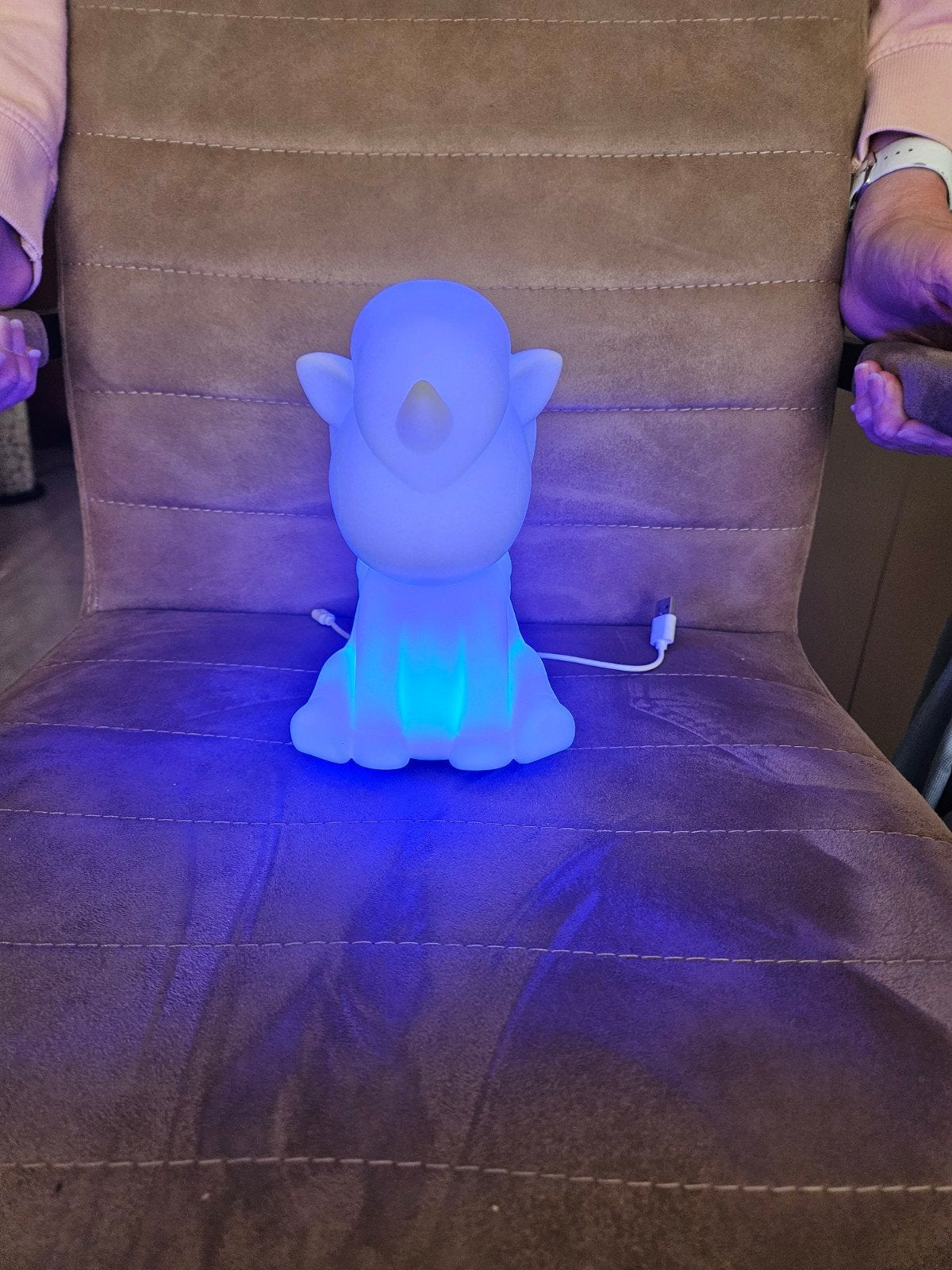 Eenhoornlamp met Bluetooth Speaker - Nachtlampje, Ophalen of Verzenden, Zo goed als nieuw