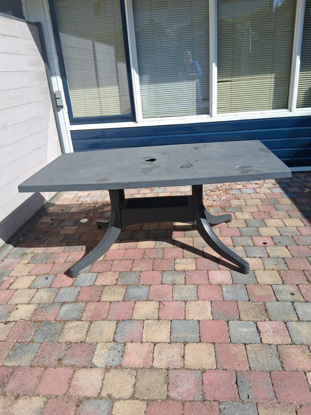 Robuuste tuintafel - Grijs, rechthoekig, Tuin en Terras, Ophalen of Verzenden
