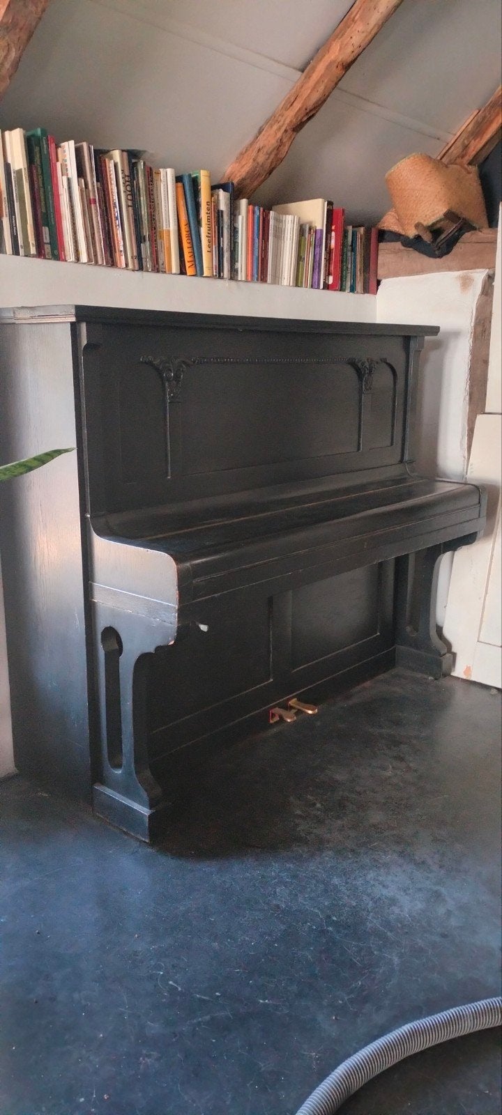 Piano; W. Spangenberg, Berlin, Ophalen, Gebruikt, Zwart, Piano