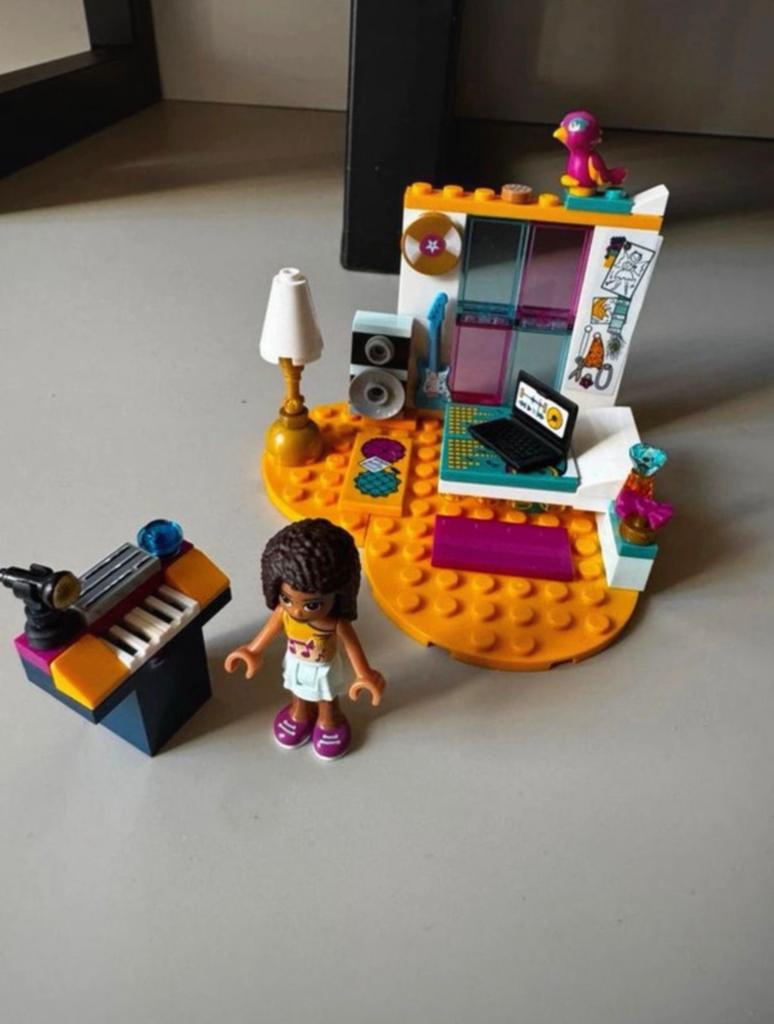 Lego Friends 41341 Andrea's slaapkamer - Zgan compleet, Ophalen of Verzenden, Zo goed als nieuw