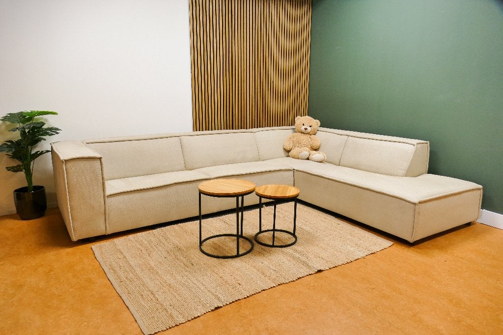 Beige Hoekbank Bysidde Sommer [Refurbished], Huis en Inrichting, Banken | Bankstellen, -, -, Hoekbank, 300 cm of meer