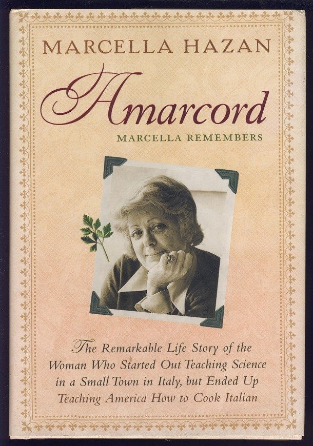 Amarcord ; Marcella Remembers; M. Hazan, Ophalen of Verzenden, Zo goed als nieuw, Europa