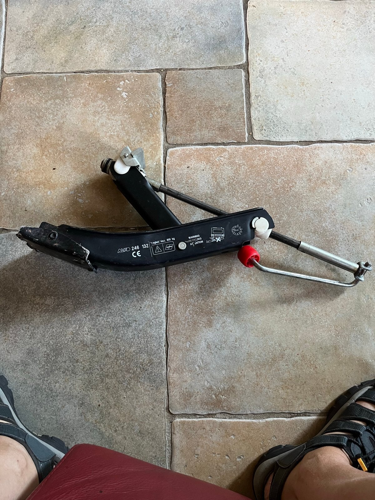 Gebruikte Alko Caravan krik tot 800 kg, zonder steunen., Auto diversen, Krikken, Ophalen of Verzenden, Gebruikt, Mechanisch, Schaarkrik