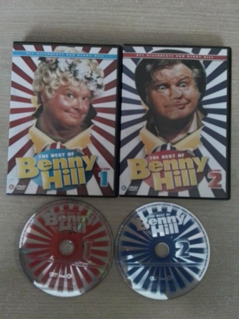 The Best Of Benny Hill volume 1 en 2, Alle leeftijden, Ophalen of Verzenden, Komedie