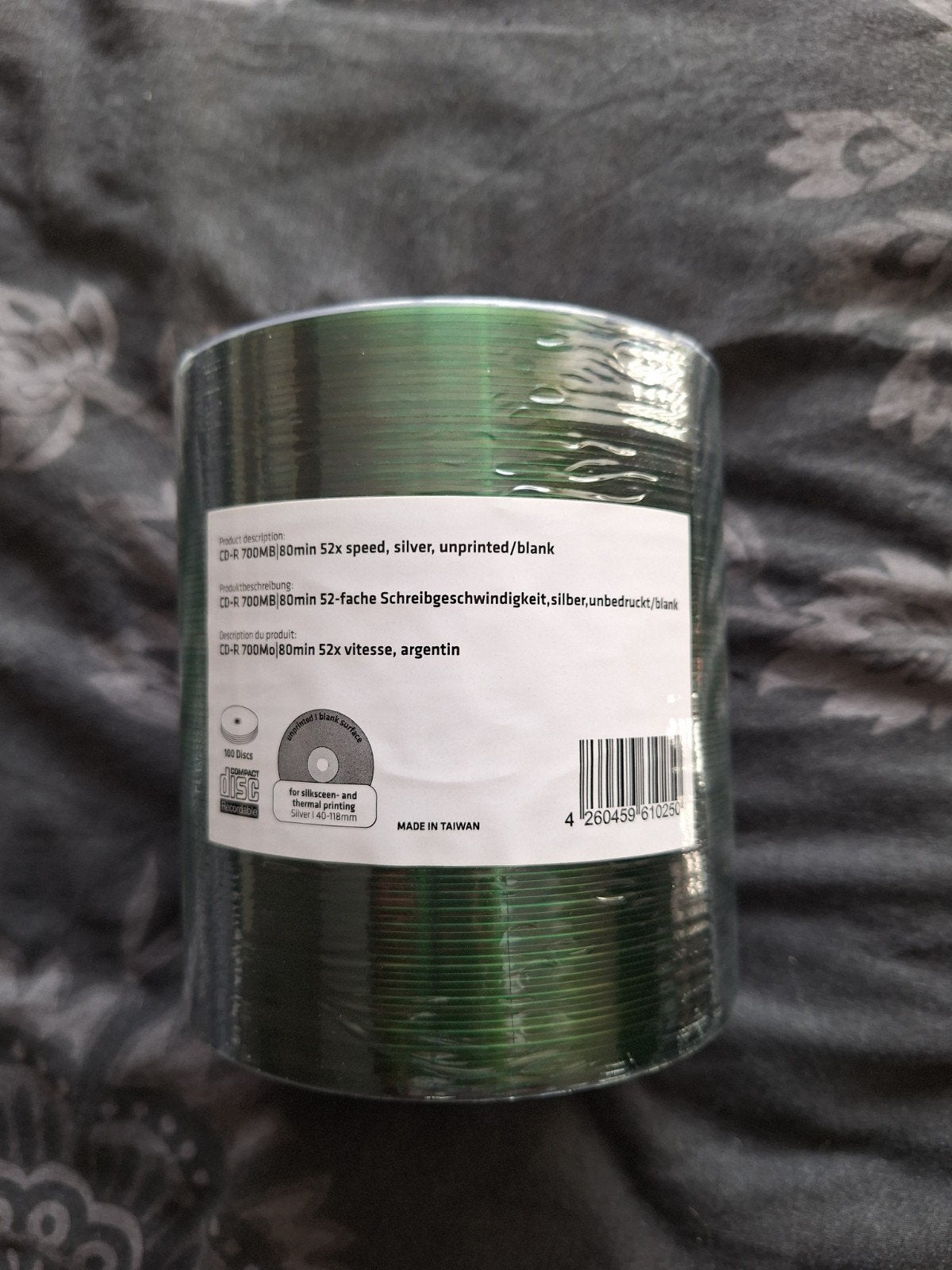 CD-R 700MB 80min 52x blanco - 100 stuks, Computers en Software, Ophalen, Nieuw, Cd, Op spindel