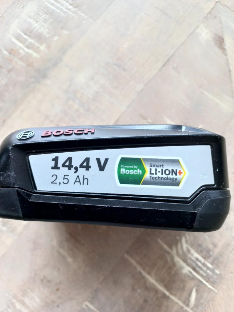 Bosch 14,4V 2,5Ah Li-ION+ Accu, Ophalen of Verzenden, Gebruikt
