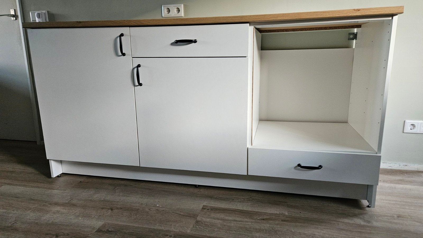 Keuken onderkast - IKEA Knoxhult 180 cm, Ophalen, Wit, 150 tot 200 cm, Minder dan 100 cm