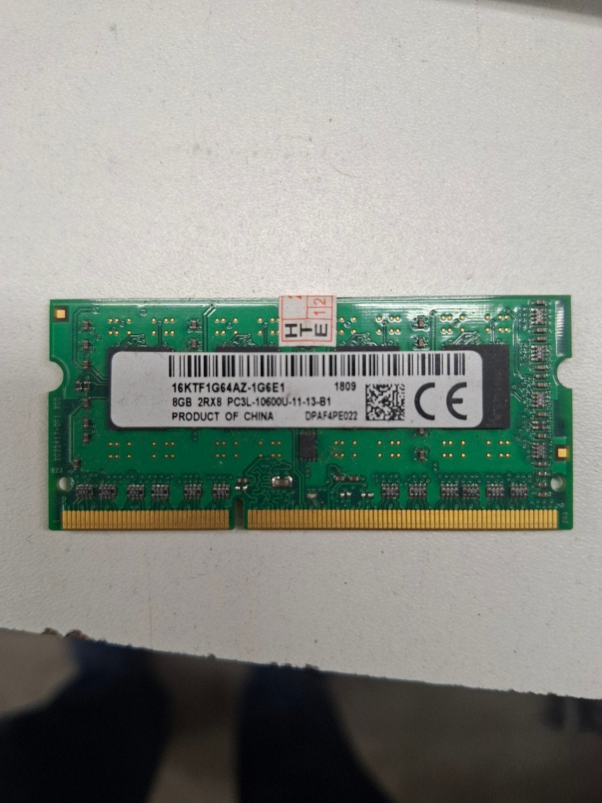 8GB DDR3L RAM Geheugenmodule voor Laptop/Desktop, Gebruikt, Server, DDR3, Ophalen of Verzenden