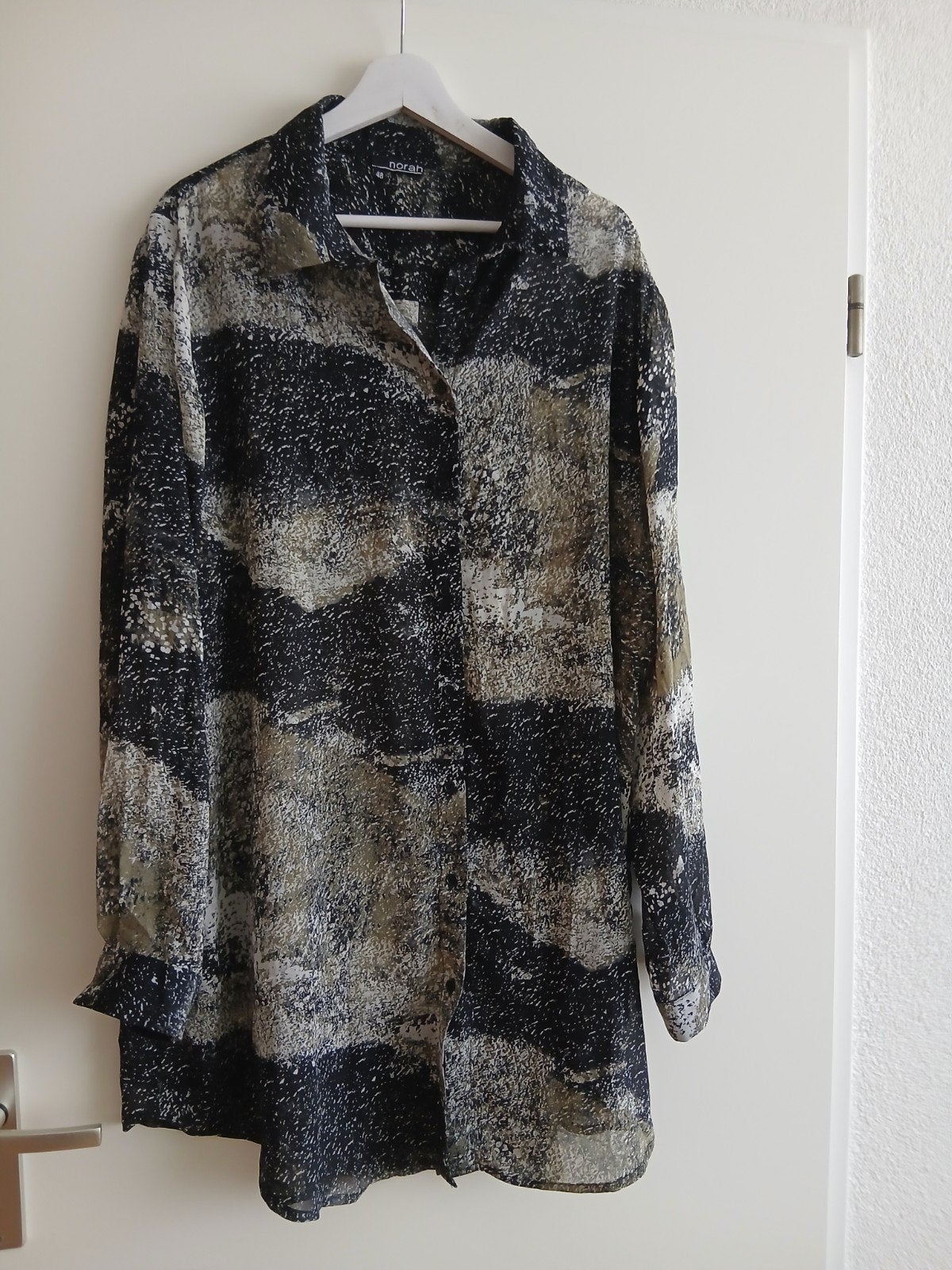 Modieuze nieuwe tuniek van NORAH. Maat 48., Verzenden, Zwart, Maat 46/48 (XL) of groter, Nieuw