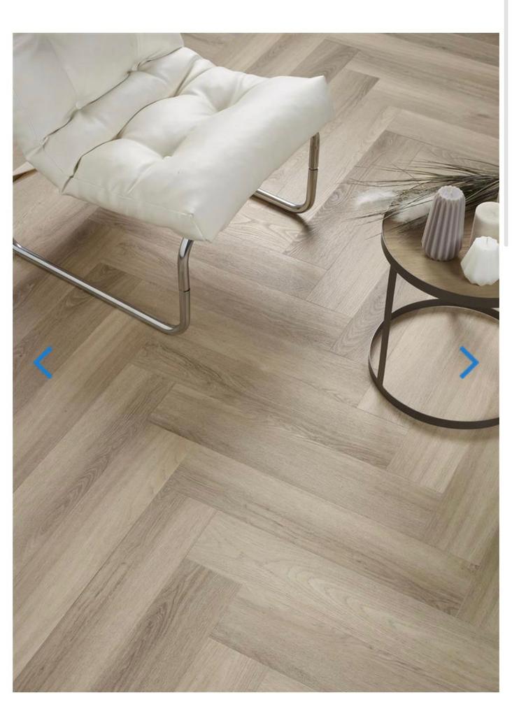 Visgraat PVC dryback nieuw, Ophalen, Zo goed als nieuw, 75 m² of meer, Overige typen