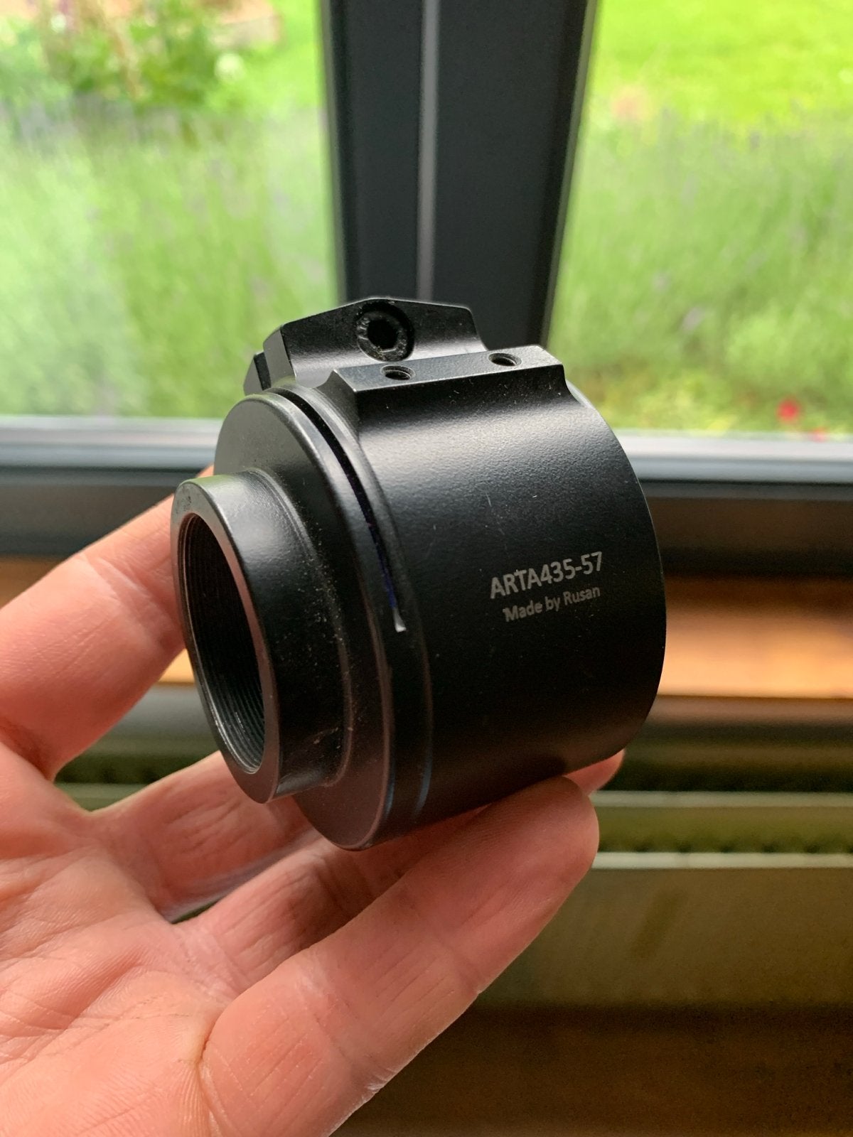 Rusan adapter voor voorzetcamera op richtkijker ARTA435-57, Ophalen of Verzenden, Zo goed als nieuw